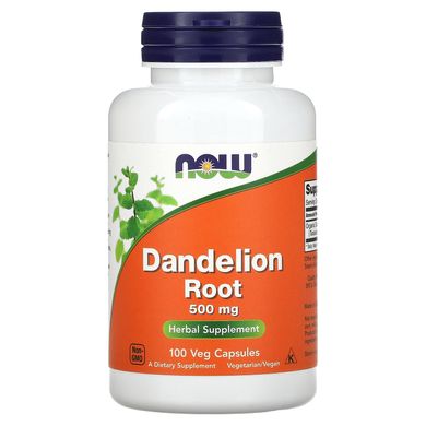 Корінь кульбаби Now Foods (Dandelion Root) 500 мг 100 рослинних капсул