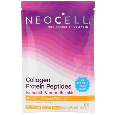 Колагеновий протеїн мандарин Neocell (Collagen) 16 пакетиків по 22 г кожен