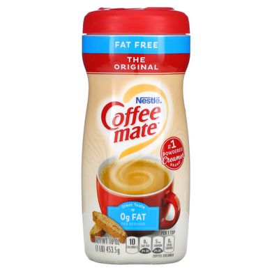 Coffee Mate, Без жиру, сухі вершки для кави, оригінальний, 16 унцій (433,5 г)