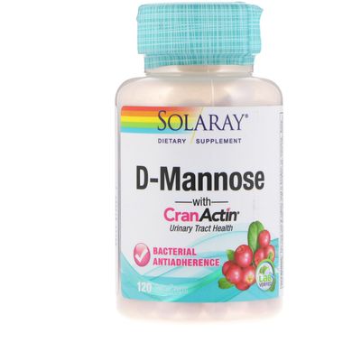 Д-Манноза здоров'я сечовивідних шляхів Solaray (D-Mannose) 120 капсул