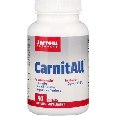 Карнітин Jarrow Formulas (CarnitAll) 90 капсул