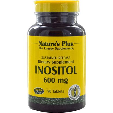 Інозітол Natures Plus (Inositol) 600 мг 90 таблеток