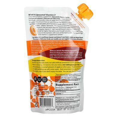 Liposomal Vitamin C from Sunflower, Lipo Naturals, 15 oz. (443 ml)