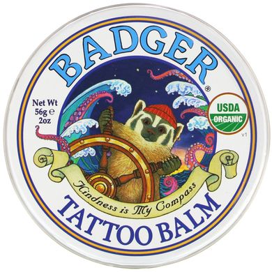 Органічний продукт, Бальзам-тату, Badger Company, 2 унц (56 г)