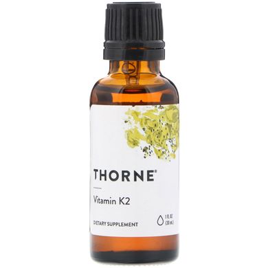 Витамин К2 жидкий Thorne Research (Vitamin K2) 30 мл купить в Киеве и Украине