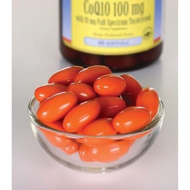 Коензим з токотриенолами, CoQ10 with Tocotrienols, Swanson, 100 мг 60 капсул