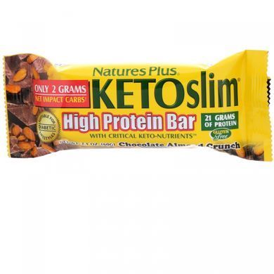Протеїнові батончики Nature's Plus (KETOslim) 12 шт зі смаком шоколаду і арахісу
