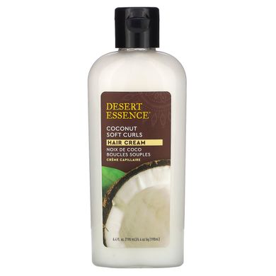 Крем для волосся "М'які кучері", кокос, Desert Essence, 190 мл (64 fl oz)