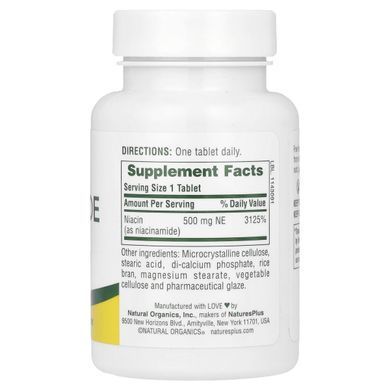 Ниацинамид Nature's Plus (Niacinamide) 500 мг 90 таблеток купить в Киеве и Украине