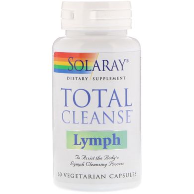 Препарат для очищення лімфи, Total Cleanse Lymph, Solaray, 60 вегетаріанських капсул