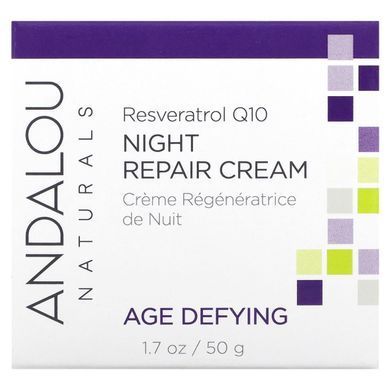 Night Cream with Coenzyme Q10 Anti-Aging Restoring Andalou Naturals (Night Cream) 50 ml.