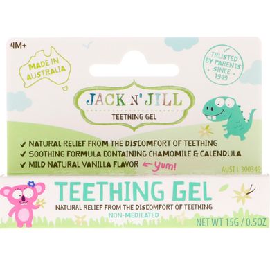 Гель для прорізування зубів, 4+ місяці, Jack n 'Jill, 0,5 унції (15 г)