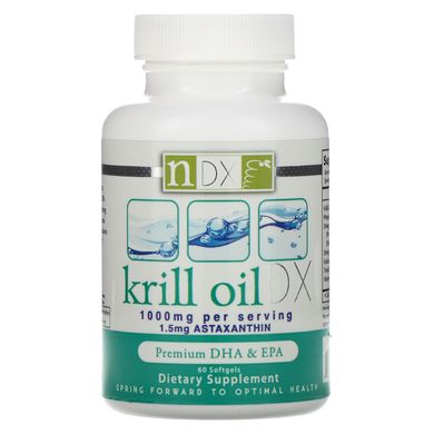 Масло криля Natural Dynamix (NDX) (Krill-Oil DX) 1000 мг 60 капсул