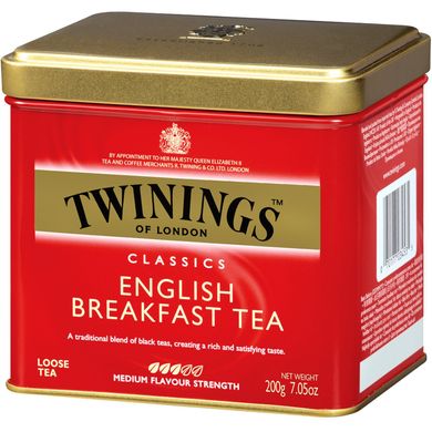 Англійська чай сніданок листової Twinings (English Tea Classics) 200 г