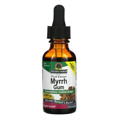 Мірра екстракт смоли з органічним спиртом Nature's Answer (Myrrh) 2000 мг 30 мл