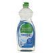 Natural unscented dishwashing liquid, clear, Seventh Generation, 25 fluid ounces (739 ml)