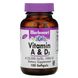Витамины A и D3, Bluebonnet Nutrition, 100 гелевых капсул фото