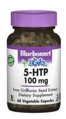 5-HTP (гидрокситриптофан), Bluebonnet Nutrition, 100 мг, 60 капсул купить в Киеве и Украине