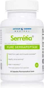 Серреция серрапептаза Arthur Andrew (Serretia) 250.000 SPU 60 капсул купить в Киеве и Украине