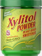 Ксиліт підсолоджувач на рослинній основі без ГМО, Xylitol Plant-Based Sweetener Non-GMO, Puritan's Pride, 454 г