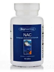 Покращена антиоксидантна формула NAC, NAC Enhanced Antioxidant Formula, Allergy Research Group, 90 таблеток