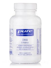 ДГК для дітей лимон Pure Encapsulations (DHA Enhance for Children Chewable Lemon) 180 капсул