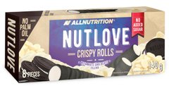 Хрусткі рулетики з білим шоколадом Allnutrition (NutLove Crispy Rolls) 140 г