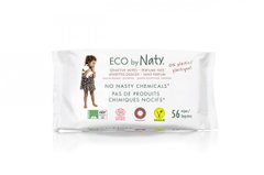 Органічні серветки без запаху ECO BY NATY Unscented Wipes 56 шт
