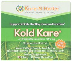 Kold Kare, Kare n Herbs, 300 мг, 40 таблеток купить в Киеве и Украине