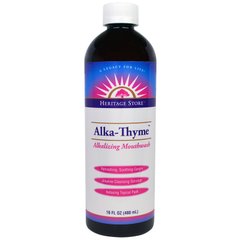Alka-Thyme жидкость для полоскания рта с ароматом тимьяна, Heritage Store, 480 мл купить в Киеве и Украине