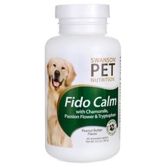Заспокійлива добавка для собак, Fido Calm, Swanson, 60 жувальних