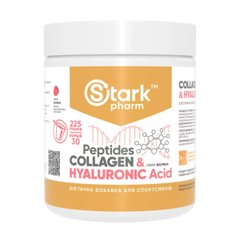 Collagen Peptides & Hyaluronic Acid - 225g Raspberry Stark Pharm