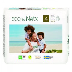 Органічні одноразові підгузники-трусики, від 8 до 15 кг, ECO BY NATY, 22 шт