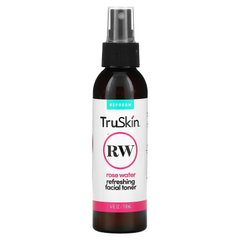 TruSkin, Освіжаючий тонік для обличчя з рожевою водою, 4 рідкі унції (118 мл)
