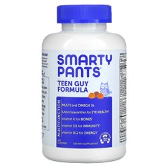 Мультивитамины + Омега-3 для мальчиков-подростков фруктово-ягодный вкус SmartyPants (Teen Guy! Complete) 120 жевательных конфеты купить в Киеве и Украине