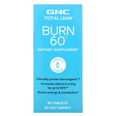 GNC, Total Lean, Burn 60, средство для эффективного сжигания жира, 60 таблеток купить в Киеве и Украине
