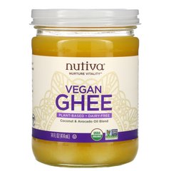 Органическое веганское топленое масло, Organic Vegan Ghee, Nutiva, 414 г купить в Киеве и Украине