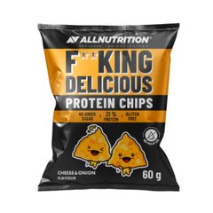 Протеїнові чіпси, сир та цибуля Allnutrition (FitKing Delicious Protein Chips) 60 г