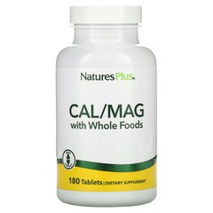 Кальцій Магній Nature's Plus (Cal / Mag Source of Life) 180 таблеток