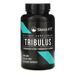 Трібулус, Tribulus, стандартизований екстракт, Sierra Fit, 1000 мг на порцію, 90 рослинних капсул