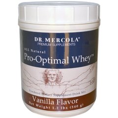 Про-Оптимальный сывороточный протеин со вкусом ванили, Dr. Mercola, 1,2 фунта (540 г) купить в Киеве и Украине