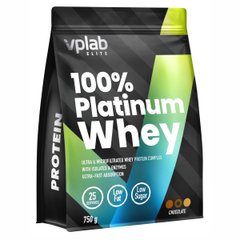 Сывороточный протеин со вкусом шоколада VPLab (100% Platinum Whey) 750 г купить в Киеве и Украине