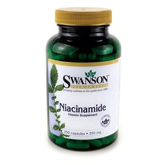 B-3 Ниацинамид, Niacinamide, Swanson, 250 мг, 250 капсул купить в Киеве и Украине
