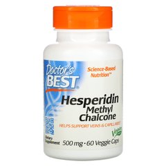 Гесперидин метил халькон, Hesperidin Methyl Chalcone, Doctor's Best, 500 мг, 60 рослинних капсул
