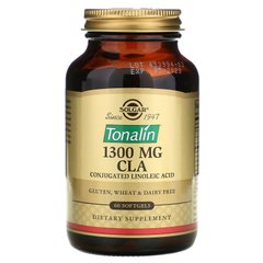 Тоналін КЛК Solgar (Tonalin CLA) 1300 мг 60 гелевих капсул