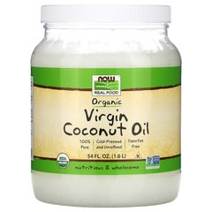 Органическое кокосовое масло Now Foods (Organic Virgin Coconut Oil) 1,6 л купить в Киеве и Украине