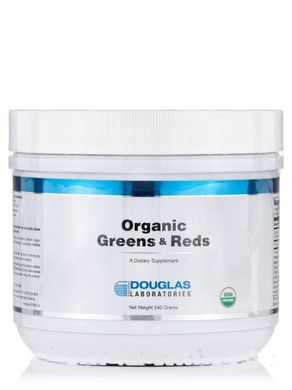 Суміш органічних зелених та червоних продуктів Douglas Laboratories (Organic Greens and Reds) 240 г