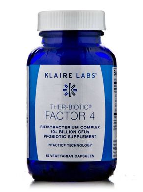 Пробіотики фактор 4 Klaire Labs (Ther-Biotic Factor 4) 60 вегетаріанських капсул