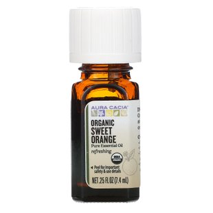 Апельсиновое масло органик Aura Cacia (Orange Sweet) 7.4 мл купить в Киеве и Украине