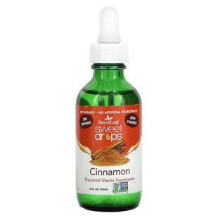 Жидкая стевия СвитЛиф, корица, Wisdom Natural, 2 жидк. унц. (60 мл) купить в Киеве и Украине